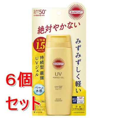 《セット販売》 サンカット パーフェクトUV ジェル 120g×6個セット 日焼け止め 日焼け止め 持続型UVジェル SPF50