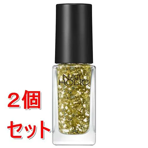 《セット販売》 コーセー ネイルホリック ラメフレークカラーズ #042 (5mL)×2個セット ラメ 速乾仕上げ