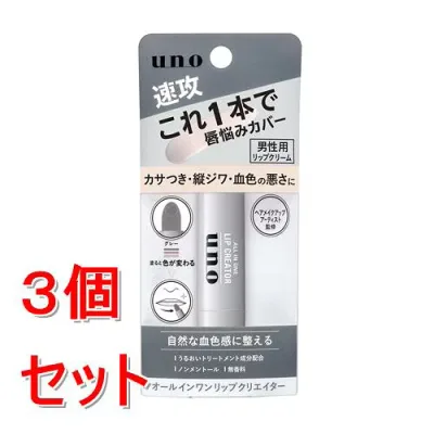 《セット販売》 ファイントゥデイ ウーノ オールインワンリップクリエイター f×3個セット