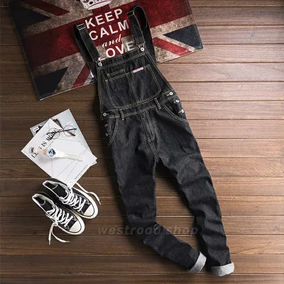 デニム オーバーオール サロペット メンズ サロペット つなぎ 作業服 作業着 普段着 着痩せ スリムフィット オールインワン サロペット パンツ 大きいサイズ アメカジ 定番 人気 春秋 おしゃれ