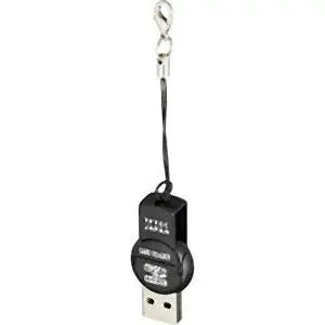 【新品】回転式 microSDHC カードリーダー 32GB対応 キーホルダー