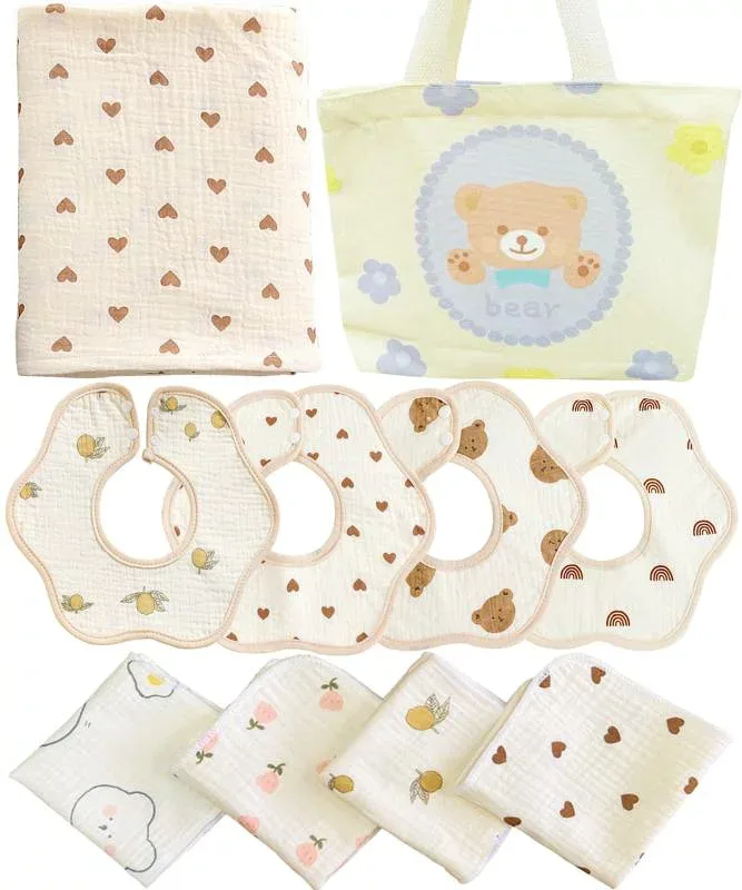 Joyancejt Baby Gift Set, Baby Gift Set, Girl, Boy, Celebration, Baby Present, 10 Piece Set, Cotton