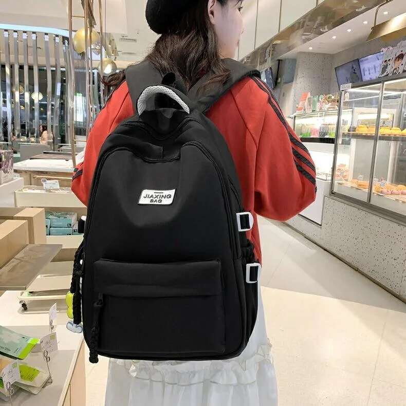 リュック キッズリュック 女の子 小学生 中学生 おしゃれ 大容量 リュックサック かばん ナイロン 防水 くすみカラー 可愛い ポケット メッシュ 塾用 A4 通塾 お出かけ 旅行 修学旅行 遠足 バッグ