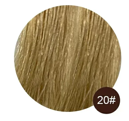 20×16インチ100g 20番 金茶色 ヘアウィッグ用ネット付き つけ毛 かつら素材 カラーチェンジに最適 自然な質感 伸縮性のある加工生地