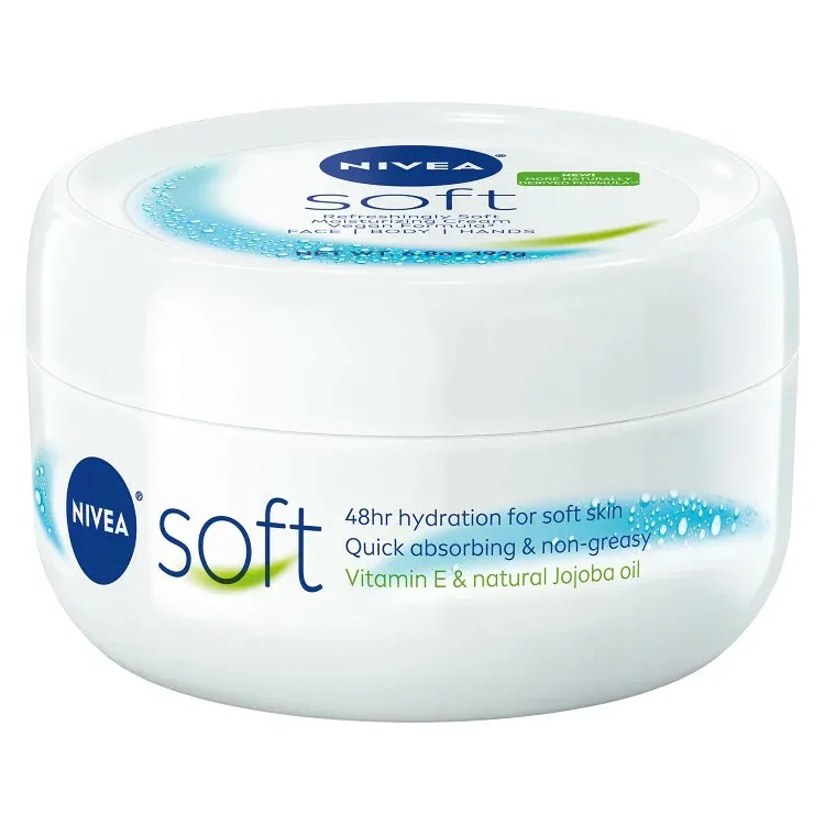 ニベア ソフト リフレッシュリーソフト モイスチャライジングクリーム 192g NIVEA Soft Refreshingly Soft Moisturizing Cream 6.8 oz 【お取り寄せ商品】