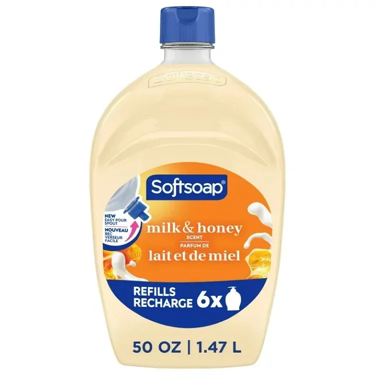 ソフトソープ 液体ハンドソープ ミルク&ハニーの香り 詰め替え用 1.5L Softsoap Moisturizing Liquid Hand Soap, Milk & Honey Scent, 50 fl oz Refill 【お取り寄せ商品】