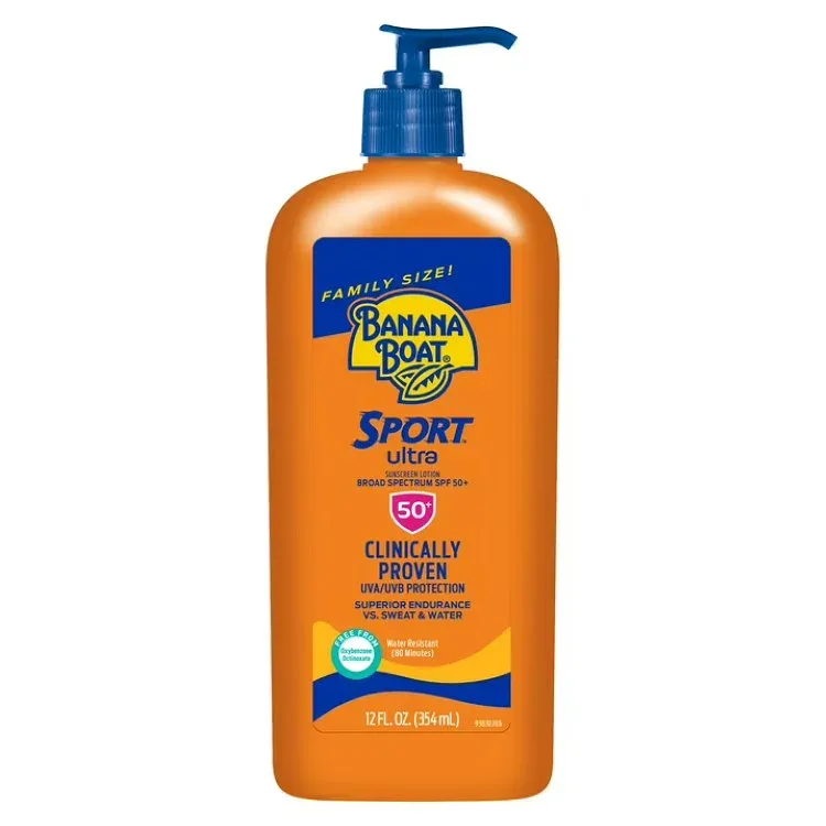 バナナボート スポーツウルトラ 日焼け止めローション SPF50 355ml Banana Boat Sport Ultra SPF 50 Sunscreen Lotion, Sport Sunscreen, Adult Sunblock, 12 fl oz 【お取り寄せ商品】