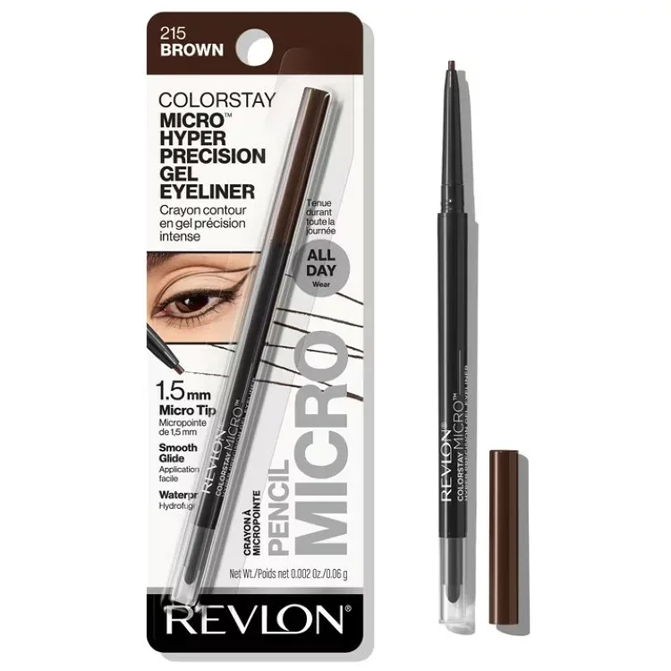 レブロン カラーステイ マイクロ ハイパープレシジョン ジェルアイライナー 215 ブラウン 約0.06g Revlon ColorStay Micro Hyper Precision Gel Eyeliner, 215 Brown, 0.002 oz 【お取り寄せ商品】
