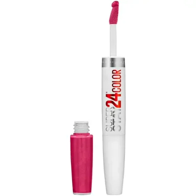 メイベリン スーパー ステイ 24 2ステップ リキッドリップスティック 24/7 フューシャ 約30mL Maybelline Super Stay 24, 2-Step Liquid Lipstick, Pink, 1 oz 【お取り寄せ商品】