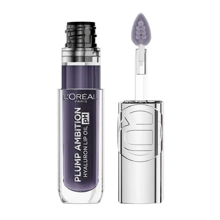 ロレアル パリ プランプ アンビション pH ヒアルロン リッププランピング リップグロス pHベリーノワール 約4.7mL L'Oreal Paris Plump Ambition pH Hyaluron Lip Plumping Lip Gloss, pH Berry Noir, 0.16 fl oz 【お取り寄せ商品】