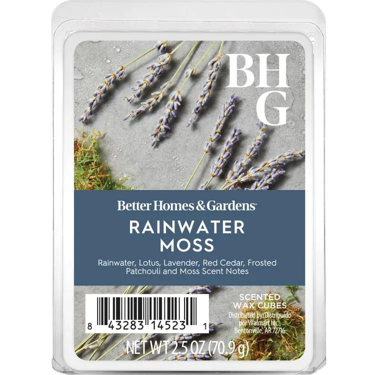 【ウォルマートPB】ベターホームズ&ガーデンズ レインウォーター モス ワックスメルト 約71g Rainwater & Moss Scented Wax Melts, Better Homes & Gardens, 2.5 oz (1-Pack) 【お取り寄せ商品】