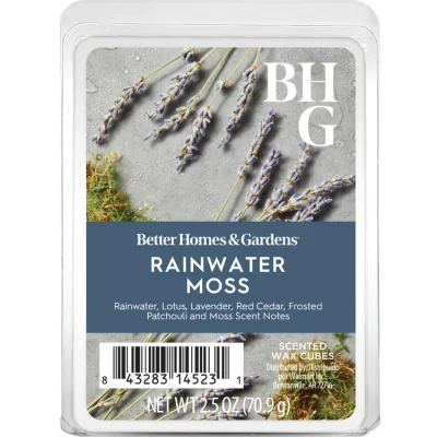 【ウォルマートPB】ベターホームズ&ガーデンズ レインウォーター モス ワックスメルト 約71g Rainwater & Moss Scented Wax Melts, Better Homes & Gardens, 2.5 oz (1-Pack) 【お取り寄せ商品】