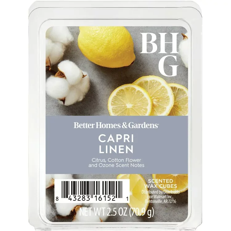 【ウォルマートPB】ベターホームズ&ガーデンズ カプリリネン ワックスメルト 約71g Capri Linen Scented Wax Melts, Better Homes & Gardens, 2.5 oz 【お取り寄せ商品】