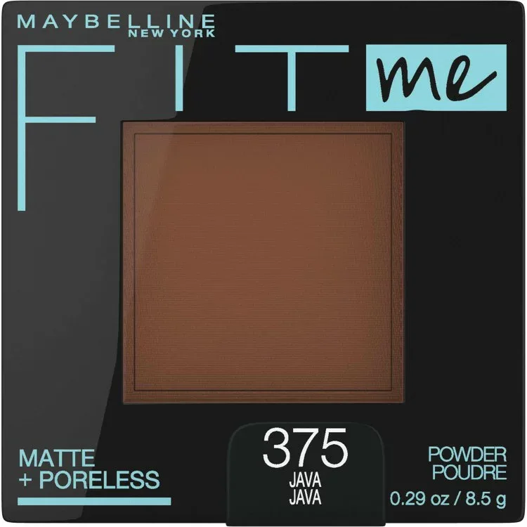 メイベリン フィットミー マットポアレス プレストパウダー ジャバ 約8g Maybelline Fit Me Matte Poreless Pressed Face Powder Makeup, Java, 0.29 oz 【お取り寄せ商品】