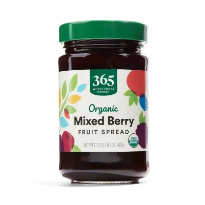 365byホールフーズマーケット オーガニック ミックスベリー フルーツスプレッド 482g 365 by Whole Foods Market, Organic Mixed Berry Fruit Spread, 17 Ounce 【お取り寄せ商品】
