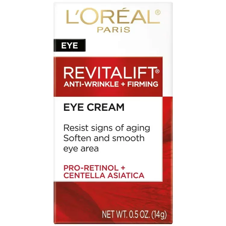 ロレアル パリ リバイタリフト アイクリーム プロレチノール配合 無香料 14g L'Oreal Paris Revitalift Anti-Wrinkle Firming Eye Cream 0.5 oz 【お取り寄せ商品】