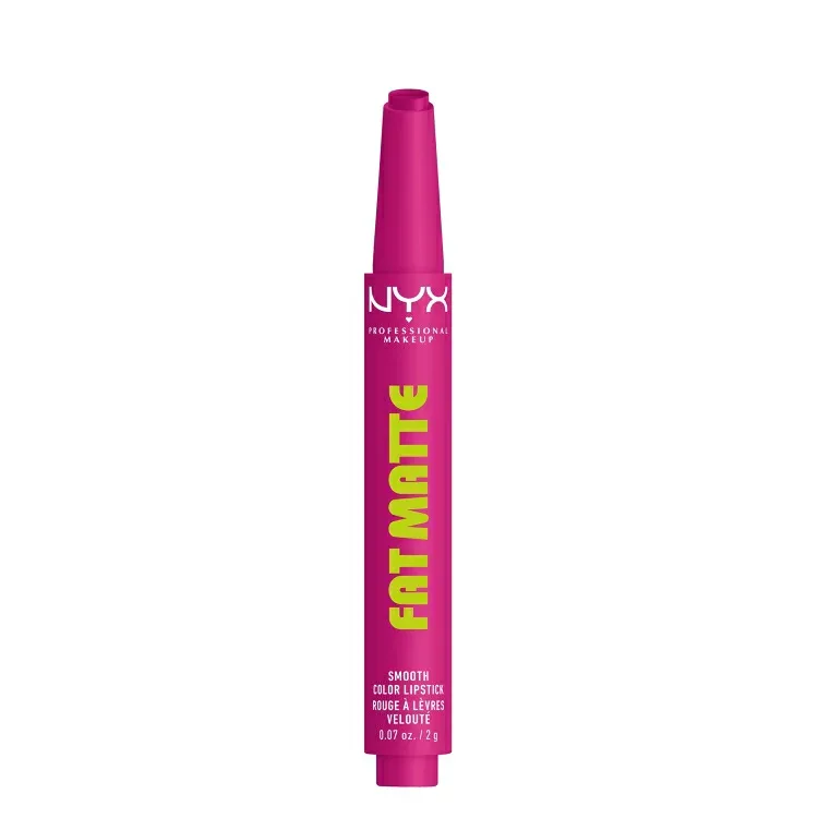 ニックス プロフェッショナル メイクアップ ファットマット リップスティック フラッフィーフューシャ 2g NYX Professional Makeup Fat Matte Lipstick, Fluffy Fuchsia, 0.07 oz 【お取り寄せ商品】
