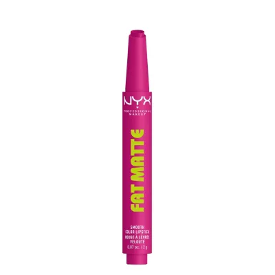 ニックス プロフェッショナル メイクアップ ファットマット リップスティック フラッフィーフューシャ 2g NYX Professional Makeup Fat Matte Lipstick, Fluffy Fuchsia, 0.07 oz 【お取り寄せ商品】