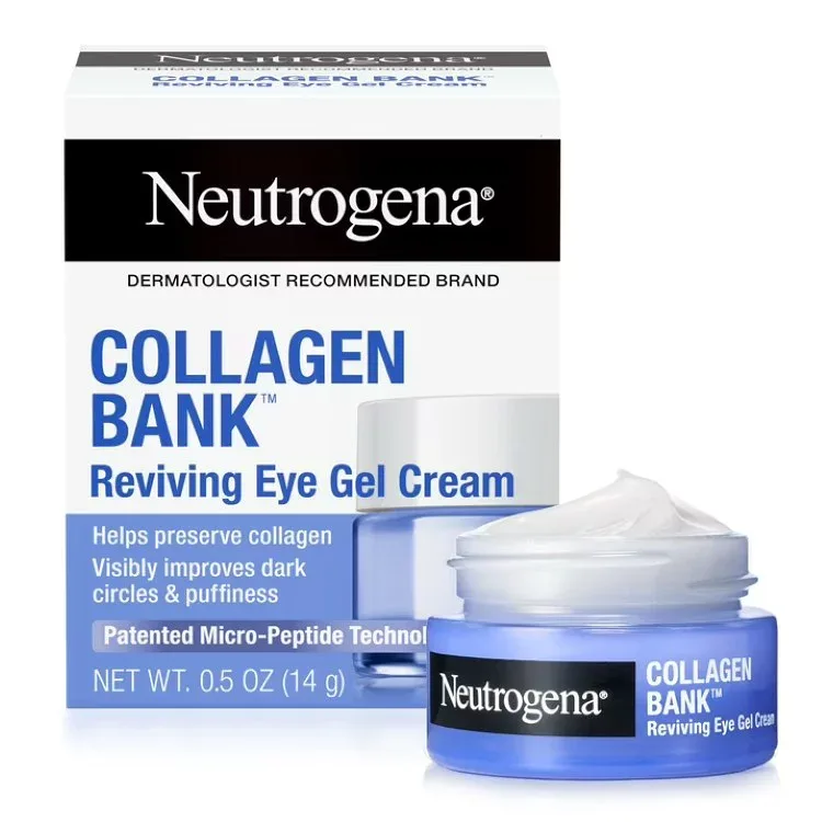 ニュートロジーナ コラーゲンバンク アイジェルクリーム ペプチド配合 14g Neutrogena Collagen Bank Eye Gel Cream with Peptides 0.5 oz 【お取り寄せ商品】