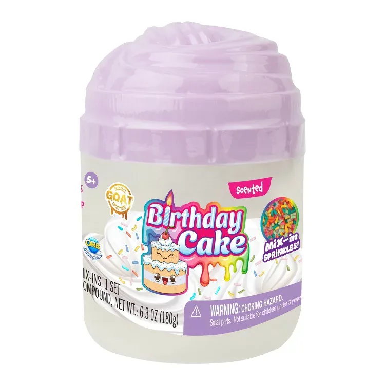 オーブ ゴートスライミー バースデーケーキ 香り付きスライム 5歳以上 ORB GOAT Slimi Birthday Cake Scented Slime, Ages 5+ 【お取り寄せ商品】