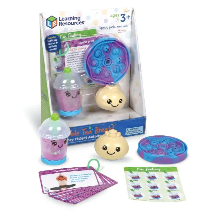 ラーニングリソーシズ バブルティーブレイク 感覚フィジェット 19点 3歳以上 Learning Resources Bubble Tea Break Sensory Fidget Set, 19 Pieces, Ages 3+ 【お取り寄せ商品】