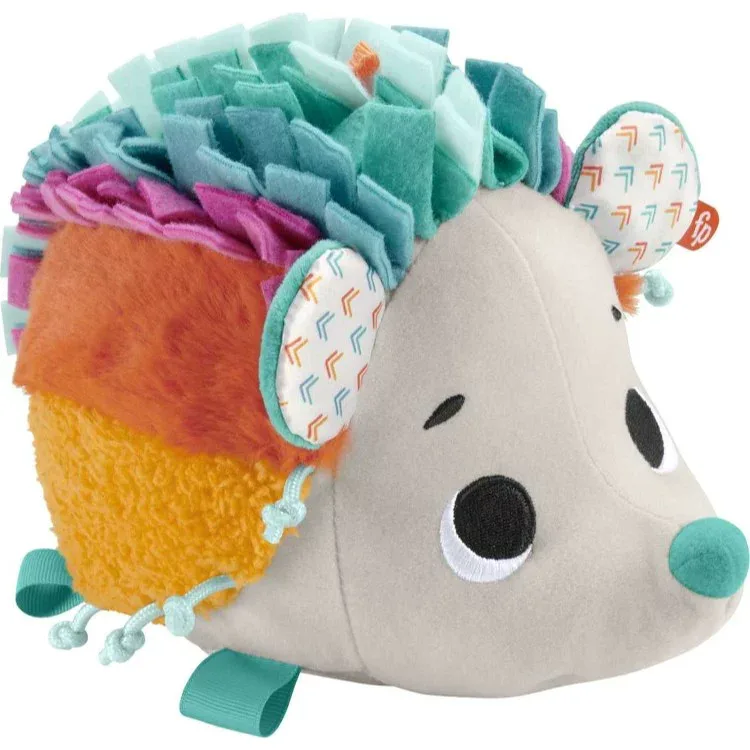 フィッシャープライス カドル&スナッグル ハリネズミ感覚ぬいぐるみ 3か月以上 Fisher-Price Cuddle n' Snuggle Hedgehog Plush Sensory Toy, Ages 3M+ 【お取り寄せ商品】
