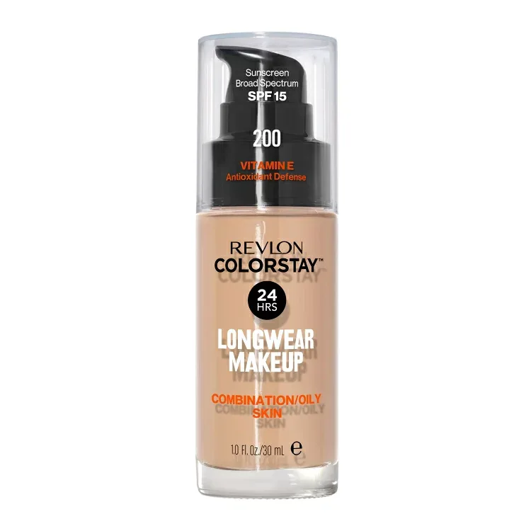 レブロン カラーステイ リキッドファンデーション 混合肌・脂性肌用 SPF15 200 ヌード 約30mL Revlon ColorStay Liquid Foundation Combination/Oily SPF 15 200 Nude 1 fl oz 【お取り寄せ商品】
