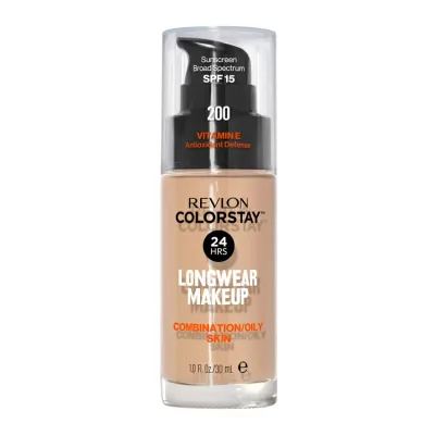レブロン カラーステイ リキッドファンデーション 混合肌・脂性肌用 SPF15 200 ヌード 約30mL Revlon ColorStay Liquid Foundation Combination/Oily SPF 15 200 Nude 1 fl oz 【お取り寄せ商品】