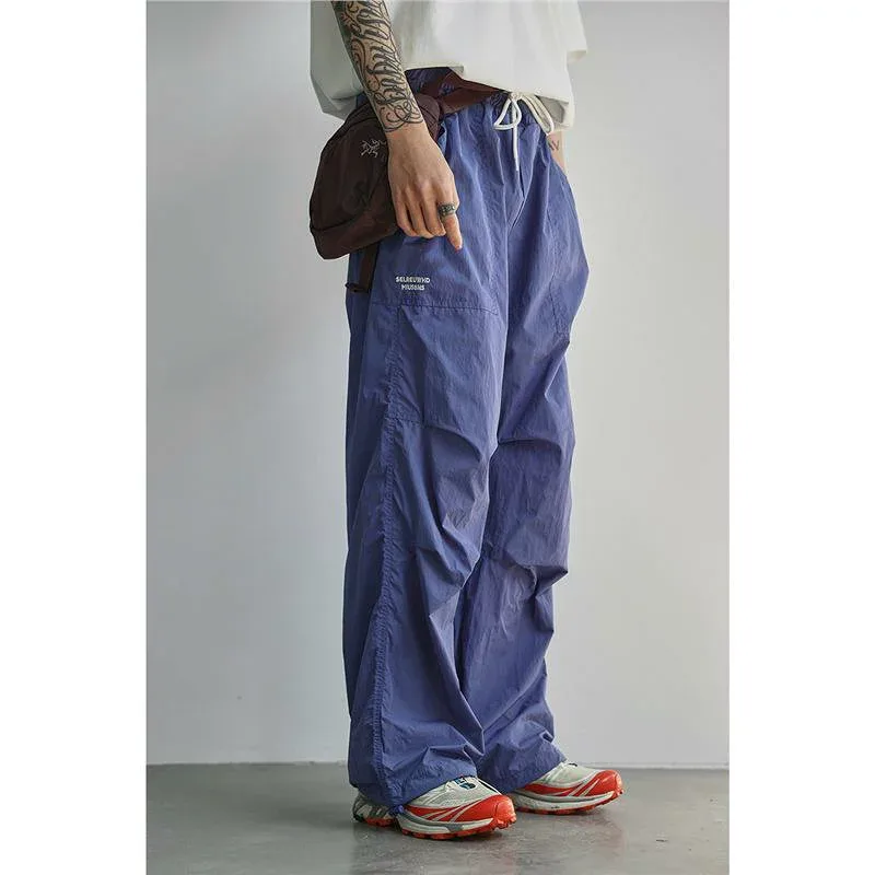 カーゴパンツ メンズ レディース オールシーズン 速干 接触 軽量 アウトドア 登山 釣り 普段使い カジュアル 山系 ストレートパンツ ゆったり ワイドシルエット 無地 ブラック ベージュ