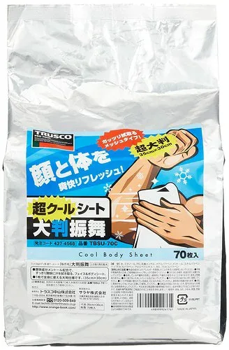 トラスコ中山(TRUSCO) クールボディシート 大判振舞 300×350mm 詰替70枚 TBSU-70C