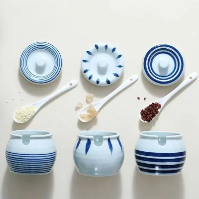 調味料入れ 調味料容器 スパイス容器 陶器収納ケース キッチン収納 台所用品 使いやすい おしゃれ 保存容器 スパイスボトル 塩コショウ入れ 塩 胡椒 香辛料 砂糖