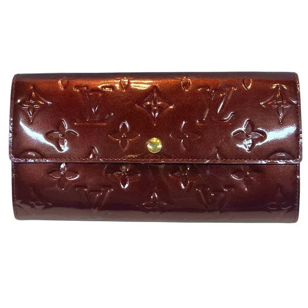 ルイヴィトン Louis Vuitton ヴェルニ ポルトフォイユ・サラ M93524 長財布 2つ折り財布 レディース 送料無料 【中古】