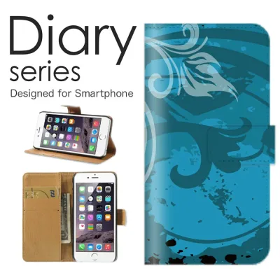 スマホケース Galaxy A70 ケース カバー 手帳 ギャラクシー A70 GalaxyA70 etc アーティスティック デジタル デザイン 宇宙 ブルー sea 青い 青 深海 水 ウォーター 草木 ボーダー ストライプ (LL)