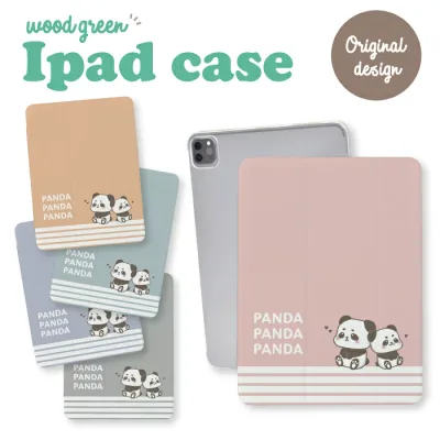 iPad Pro 13 inch (M4) case iPad Pro M4 13 inch A2925 A2926 A3007 iPad cover iPad case iPad cover case panda panda animal loose cute cute character striped kids notebook type free shipping mail delivery