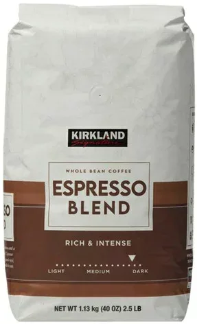 KIRKLAND エスプレッソブレンド コーヒー (豆) ダークロースト 1.13kg 珈琲 カークランド シグネチャー Espresso Blend Coffee