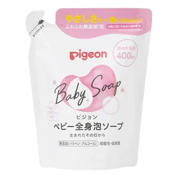 ピジョン ベビー全身泡ソープ ベビーフラワー 詰め替え用 400ml 570446