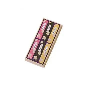 奥野晴明堂 和花(桜・紅梅・花みずき) 短寸6箱入 桐箱入り