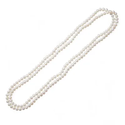 【即日発送】淡水真珠 ロングネックレス 5.5-6.5mm 120cm パールネックレス フォーマル 結婚式 普段使い《Debut》【人気商品】