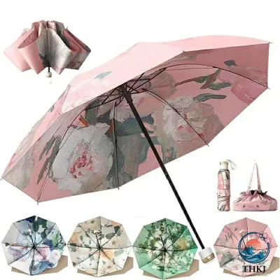 【全品5%ポイント】日傘 折りたたみ 完全遮光 手動開閉 折り畳み傘 8 本骨 uv カット 紫外線対策 日焼け対策 花柄 レディース 軽量 大きめ おりたたみ 晴雨兼用 頑丈 女子力 可愛い 大きい