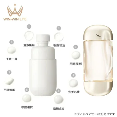 IPSA イプサ ME n 175ml〈化粧液〉全8種 レフィル(専用ディスペンサー別売り)& イプサ ザ・タイムR アクア e 200ml〈薬用化粧水〉医薬部外品 リニューアル 高機能 透明感 美白有効成分 うるおい 保湿 ハリ 肌あれ防止 乾燥・肌荒れ防ぐ 肌悩み対策 スキンケア IPSA ipsa
