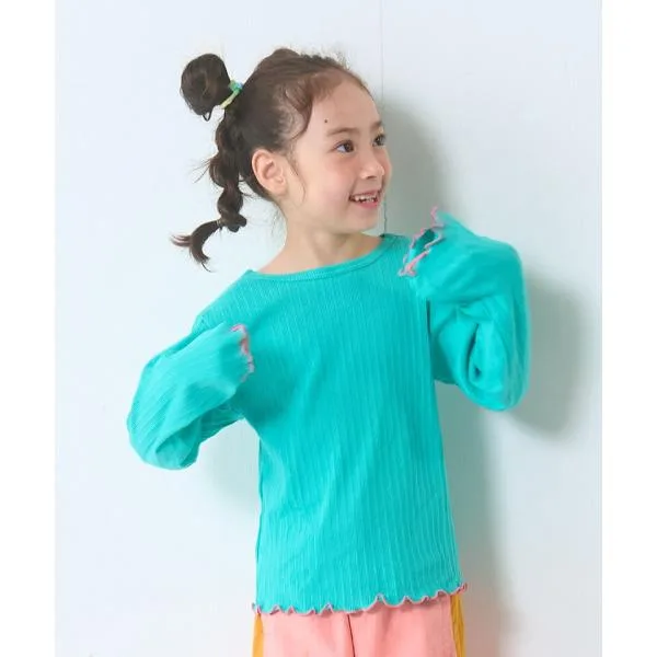 ムジリブ長袖Tシャツ