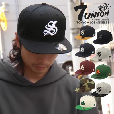 7UNION キャップ セブンユニオン スナップバック メンズ 帽子 ロゴ ブランド ベースボールキャップ