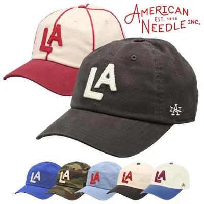 アメリカンニードル キャップ American Needle ロサンゼルス・エンゼルス PCL ロゴ 帽子 メンズ レディース マイナーリーグ ローキャップ