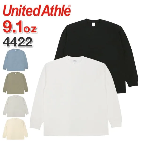 ユナイテッドアスレ ロンT メンズ United Athle 長袖Tシャツ 無地 ヘビーウェイト 9.1oz ビッグシルエット