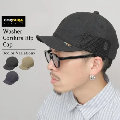 CORDURA アンパイアキャップ ショートバイザー リップストップ メッシュ ワイヤーバイザー 通気性 アウトドア 帽子 メンズ レディース