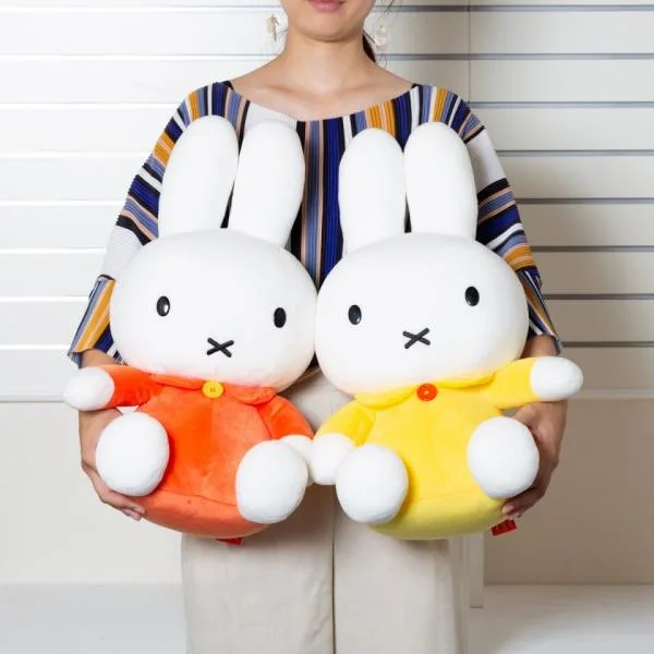 ミッフィーLサイズ イエロー オレンジ ブルーナ ぬいぐるみ ぬいぐるみのセキグチ うさぎ 人形 キャラクター プレゼント 動物