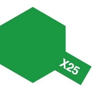 タミヤ 81525 タミヤカラー アクリル塗料ミニ X-25 クリヤーグリーン 10ml