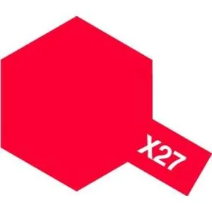 タミヤ 81527 タミヤカラー アクリル塗料ミニ X-27 クリヤーレッド 10ml
