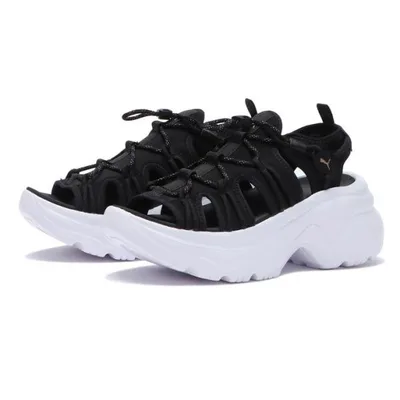 PUMA プーマ CILIA WEDGE SANDAL シリア ウェッジ サンダル 399022 ABC-MART限定 *04BLACK/WHITE