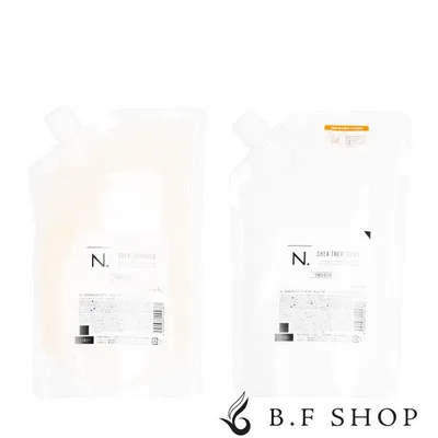 【セット品】ナプラ N. シアシャンプー 750ml + シアトリートメント 650g スムース 詰替え用 レフィル エヌドット napla LSC